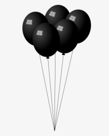Banner Free Download - Transparent Background Black Balloons Clipart, HD Png Download, Free Download
