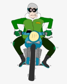 Human Behavior,fictional Character,green - Motorcycle, HD Png Download, Free Download
