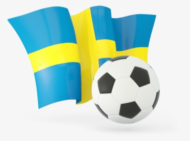 Sweden Football With Waving Flag - Sweden Flag Football, HD Png Download, Free Download