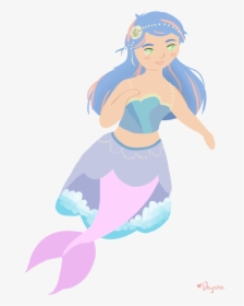 Mermaid Clipart Watercolor - Illustration, HD Png Download, Free Download