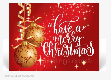 Traditional Gold Merry Christmas Postcards [pc606] - Merry Christmas Wishes For Corporates, HD Png Download, Free Download