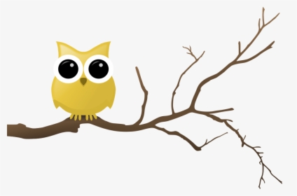 Owl And Pine Tree Png - Tree Branch Png, Transparent Png, Free Download