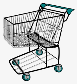 Shopping Cart,line,cart - Shopping Cart Clipart, HD Png Download, Free Download