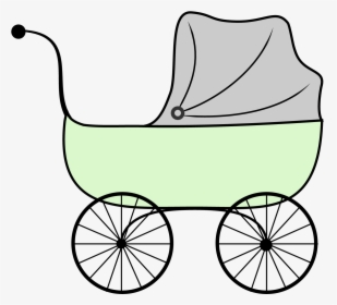 Baby Shower Printables Vintage Stroller Clipart - Free Clipart Baby Stroller, HD Png Download, Free Download