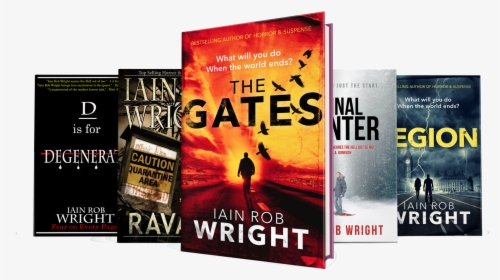 Book Stack No Background - The Gates, HD Png Download, Free Download