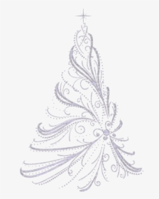 Arbol De Navidad Plateado Png - Elegant Christmas Tree Clip Art, Transparent Png, Free Download