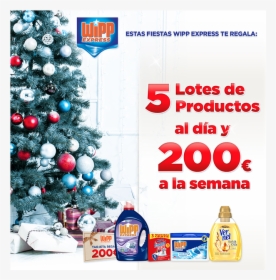 Wipp Express Promo Navidad - Christmas Tree, HD Png Download, Free Download
