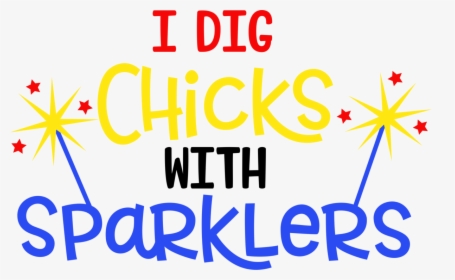 Clip Art - Dig Chicks With Sparklers, HD Png Download, Free Download