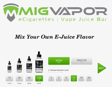 Mig Vapor E-juice Review - Graphics, HD Png Download, Free Download