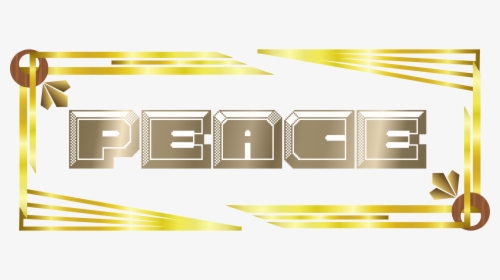 Art Deco Peace Clip Arts - Graphic Design, HD Png Download, Free Download