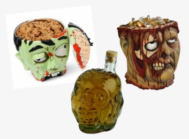 Halloween Candy Bowl Head , Png Download - Scary Halloween Candy Bowls, Transparent Png, Free Download