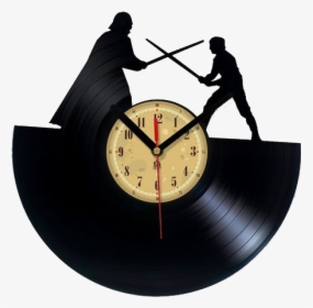 Vinyl Record Clock Star Wars, HD Png Download, Free Download