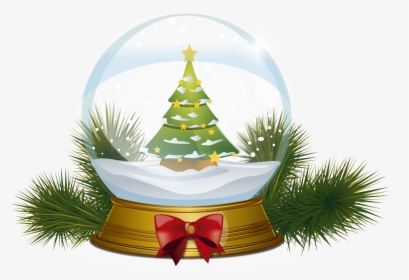 Clipart Tree Snow - Transparent Background Snowglobe Clipart Png, Png Download, Free Download