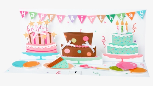 Pop-up Panoramics Greeting Card - Birthday Party, HD Png Download, Free Download