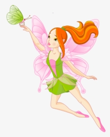 Fairy Graphics Butterfly Fairy Wings Clip Art - Cartoon Fairy Transparent Background, HD Png Download, Free Download