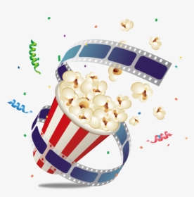 Film Clipart Movie Snack - Popcorn Art, HD Png Download, Free Download