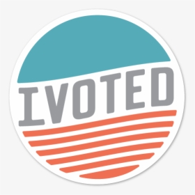 I Voted Vote America Graphic Design Typography - Circle, HD Png Download, Free Download