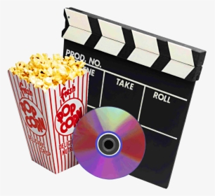 Movies Clipart Movie Snack - Movie And Popcorn Clipart, HD Png Download, Free Download
