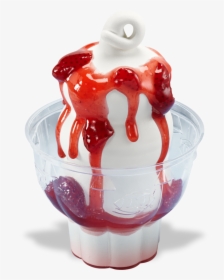 Strawberry Sundae - Dairy Queen Strawberry Sundae, HD Png Download, Free Download