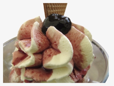 Ice, Ice Cream Sundae, Waffle, Ice Cream, Enjoy - Gelato, HD Png Download, Free Download