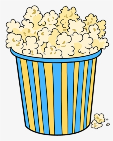 How To Draw Popcorn - Popcorn Drawing, HD Png Download, Free Download