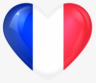 Clip Art Cartoon French Flag - French Flag Heart Transparent Background, HD Png Download, Free Download