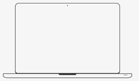 Transparent White Box Outline Png - Macbook Outline Png, Png Download, Free Download