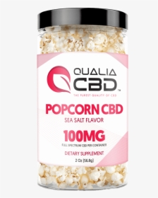 Cbd Popcorn 100mg Sea Salt Flavor - Bath Bomb Packaging Cbd, HD Png Download, Free Download