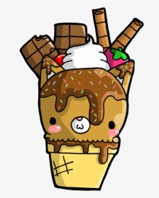 #icecreamsundae #sundae #icecream #freetoedit - Cute Cartoon Ice Creams, HD Png Download, Free Download