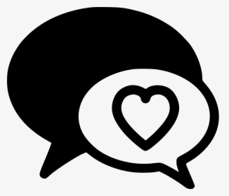 Love Chat Conversation - Message Love Icon Png, Transparent Png, Free Download