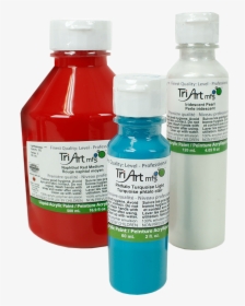 Tri-art"s Professional Liquid Acrylic Paint, Three - Plastic Bottle, HD Png Download, Free Download