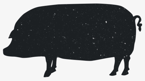 Domestic Pig Silhouette Animal Computer File - Portable Network Graphics, HD Png Download, Free Download