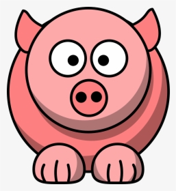 Animal, Pig, Pink, Cute, Face - Cartoon Animals Pig, HD Png Download, Free Download