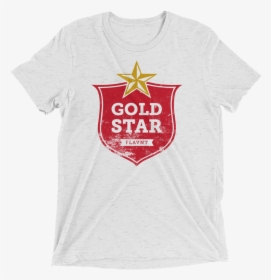 Gold Star Distressed Mockup Front Flat White Fleck, HD Png Download, Free Download