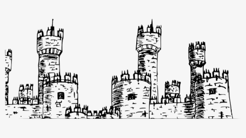 Castle Clipart Black And White, HD Png Download, Free Download