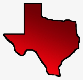 Texas Vs Korea Size - State Of Texas Outline Red, HD Png Download, Free Download