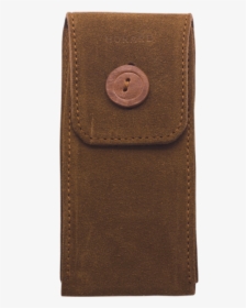 Suede Leather Single Watch Pouch "tobacco" - Leather, HD Png Download, Free Download
