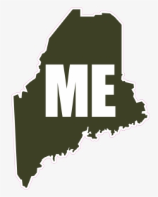 Shape Greenwhite State Outlines - Maine State, HD Png Download, Free Download