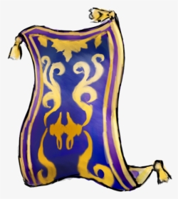 Princess Jasmine The Magic Carpets Of Aladdin Iago - Aladdin Magic Carpet Drawing, HD Png Download, Free Download