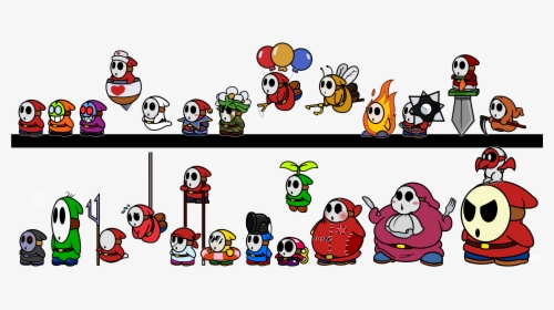 The Guys Are Toxickappa Fur Affinity Dot Net Png Mario - Paper Mario Shy Guy, Transparent Png, Free Download