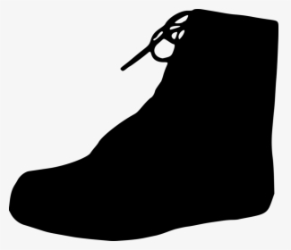 Silhouette,outdoor Shoe,walking Shoe - Silhouette Of Boot, HD Png Download, Free Download