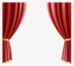 Theater Drapes And Curtains Clip Art Red - Curtain Vector, HD Png Download, Free Download