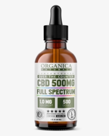 Concentrated Full Spectrum 500 Mg Bottle - Cbd Oil Full Spectrum, HD Png Download, Free Download