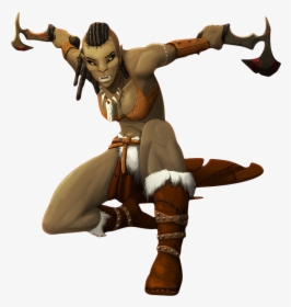 Orc Clipart She - D&d Female Half Orc, HD Png Download, Free Download
