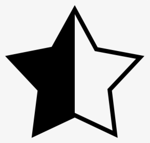 A Half Star Rating Comments - Rating Star And Half Star Png, Transparent Png, Free Download