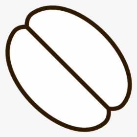 Coffee Bean Clipart Black And White - Coffee Bean Clipart White, HD Png Download, Free Download