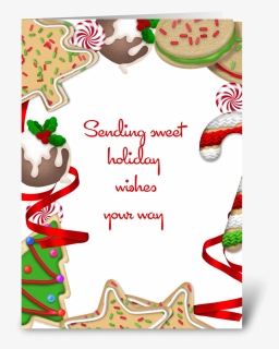 Christmas Cookies Greeting Card, HD Png Download, Free Download