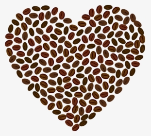 Love, Heart, Romance, Passion, Valentine, Coffee, Bean - Coffee Bean Heart Clipart, HD Png Download, Free Download
