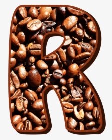 Coffee Beans Typography R - Coffee Bean Letter, HD Png Download, Free Download
