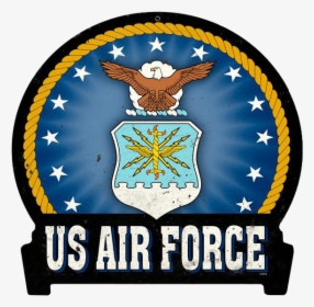 Air Force Round Banner Sign - Us Military Branches Logos, HD Png Download, Free Download